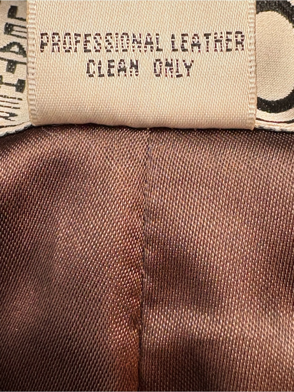 Vintage CLIO Brown Leather Pants High Rise Straight Leg Flat Front Side Zip 14 - Picture 10 of 10